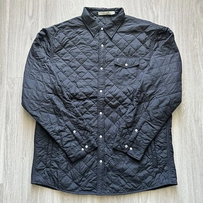 EUC XXL Men's Criquet Black Snap Pearl Quilted Shacket - Image 1 of 4