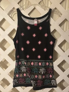 No Boundaries Tank Top Size S Girls Black Pull Over Casual - Picture 1 of 3