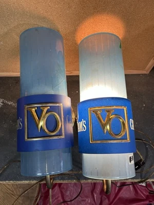 Luces publicitarias de whisky canadiense Seagram’s VO de colección Foto 1 de 4