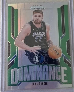 2024-25 Panini Prizm Parallel Dominance Luka Dončić #12 Green Prizm L A Lakers - Picture 1 of 3