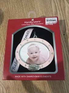 Bebé Primer Adorno Navidad Año 2014 NUEVO Hecho con Swarovski Harvey Lewis - Imagen 1 de 3