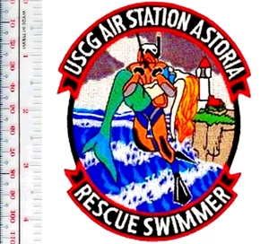 Parche Astoria de la Guardia Costera de los Estados Unidos USCG Rescate Nadador Guardia Costera Estación Aérea - Imagen 1 de 1