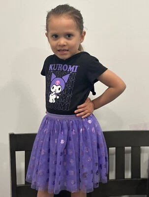 Girls' Sanrio Kuromi Character Dress - Black - Image 1 of 3