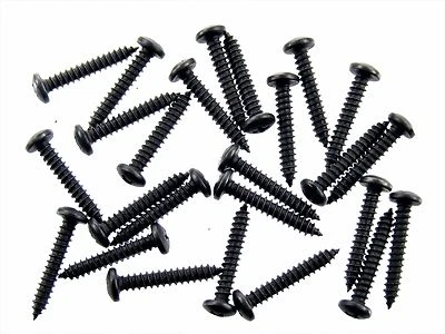 Tornillos de ajuste interiores negros INFINITI - #8 x 1" cabeza de cacerola larga - 25 tornillos - #256 Foto 1 de 4