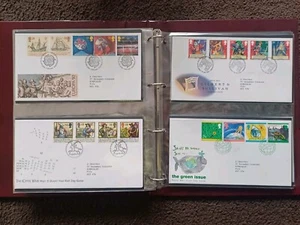 Royal Mail 1st First Day Cover Album Jan 1987 - Dec 1993 66 Cover - Bild 1 von 18