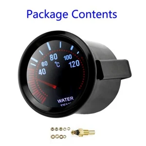 Car Water temperature guage 52mm Black Generally Metal And ABS - Picture 1 of 2