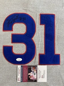 CHICAGO CUBS FERGIE JENKINS SIGNED #31 COOPERSTOWN COLLECTION JERSEY JSA AX31483 - Picture 1 of 6