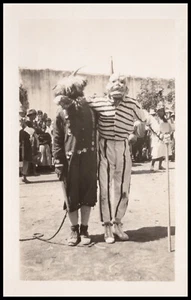 Scheletro e Toro, Giorno dei Morti, Dia de los Muertos, Messico, Cartolina RPPC - Foto 1 di 6