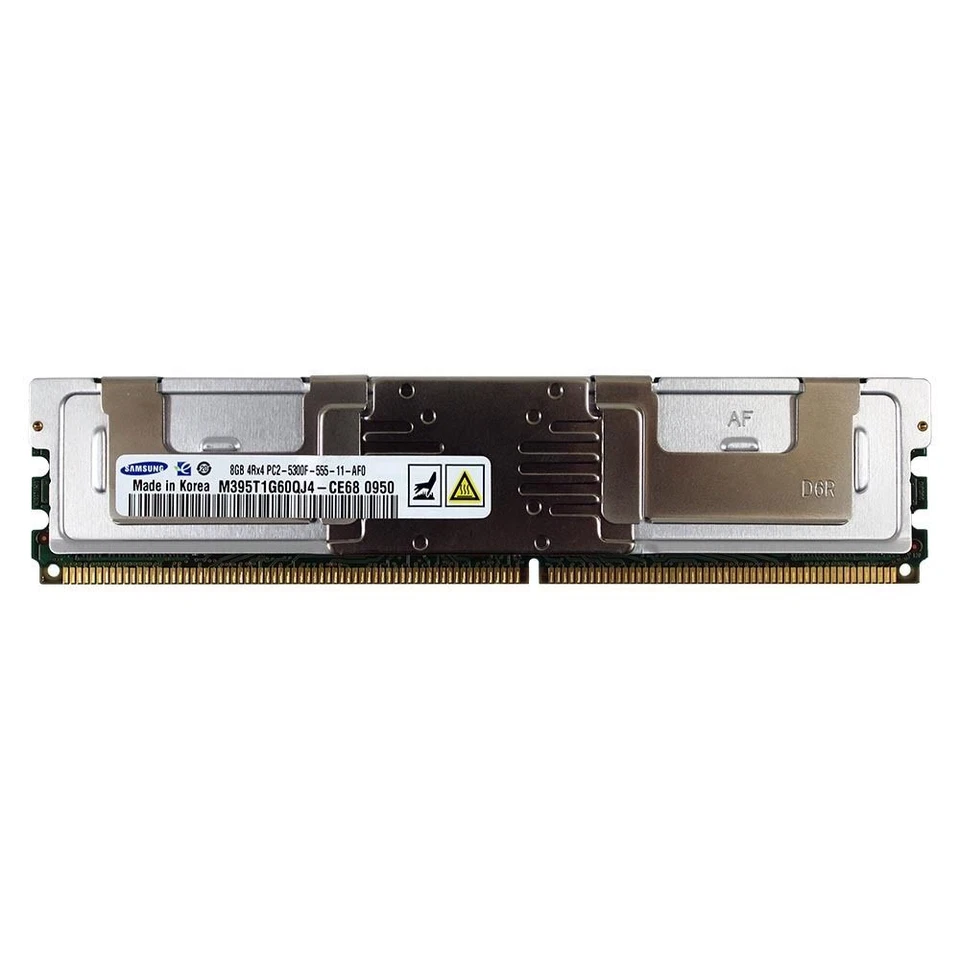 SAMSUNG M395T1G60QJ4-CE68 8GB 4Rx4 DDR2 PC2-5300F 667MHz ECC FB DIMM MEMORY RAM - Image 1 of 1