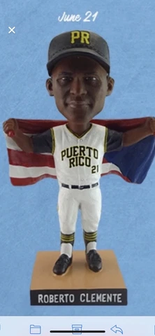 Bklyn Cyclones Roberto Clemente Puerto Rico Bobblehead  PreSale Pirates Star HoF Cover