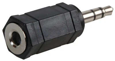2.5mm Mono Female Socket Aux To 3.5mm Stereo Jack Aux Adaptor - Image 1 of 3