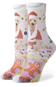 New 2 Women’s Stance Muse Crew Height Pair Socks Size M 8-10.5 Mrs Paws TOMBOY - Bild 1 von 5