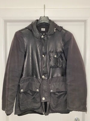 C.P. Company Half Leather Field Jacket | Size 48 | Archive Piece | Rare Made in - Image 1 of 4