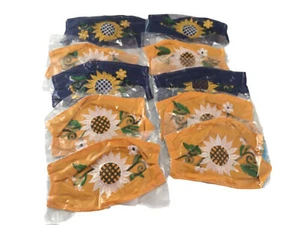 10 Pack of Handmade Embroidered Mexican Fabric Face Masks - Picture 1 of 3