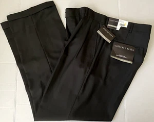 Geoffrey Beene Black Classic Dress Trouser Pleated Front Pants Men Size 36 x 30 - Picture 1 of 14