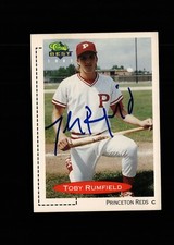 Toby Rumfield Princeton Reds 1991 Classic Best authentic autographed card