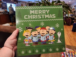 Peanuts Merry Christmas caroling Christmas sign 12x12x1.5" - Picture 1 of 1