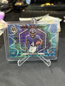 2023 Mosaic Football Zay Flowers NFL Debut Blue Reactive RC No. ND-18 Ravens - Picture 1 of 2