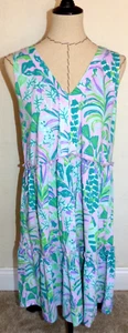 Vestido LILLY PULITZER Lorina Cuello en V ON THE CHASE Talla PEQUEÑA EEUC - Imagen 1 de 7
