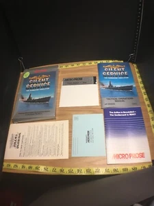 Atari 400/800 Computer SILENT SERVICE Video Game 1985 - Picture 1 of 10