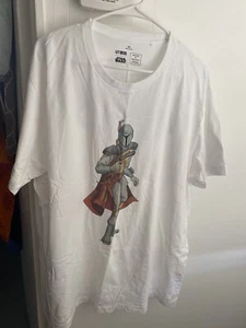 Uniqlo Star Wars Droids Cartoon Boba Fett 2XL Men’s T-Shirt - Picture 1 of 3
