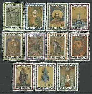VATICAN CITY - 1974 - Set of 11 - Mint Never Hinged - Scott# 548-71 - Picture 1 of 3