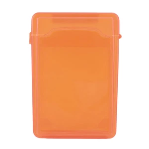 3.5 Inch IDE SATA HDD Hard Drive Disk Storage Box Plastic HDD Caddy Case(Orange) - Picture 1 of 12