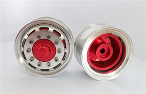 1Paar Metall Vorderradnabe E für RC 1/14 Traktor Truck Modell DIY TAMIYA - Bild 1 von 1