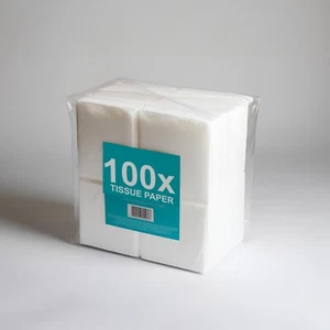 White Paper Napkins Tissue Serviettes 33cm 2ply for Catering Party BBQ - Picture 1 of 14