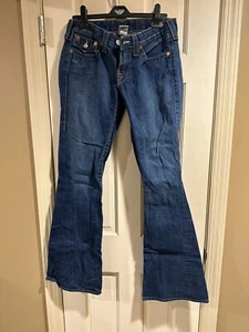 True Religion Low Rise Womens Flare Jeans Size 29 RN#112790 - Picture 1 of 8