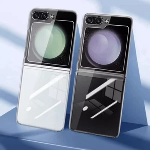 For Samsung Galaxy ZFlip5 Flip4 Flip3 6 7 Shockproof Clear Hard Phone Case Cover - Picture 1 of 12