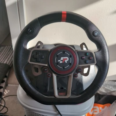  Gaming Steering Wheel with Vibration, Pedals & Gears - Image 1 of 4