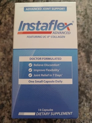 Коллагеновая пищевая добавка Instaflex Advanced Featuring UC-II 14 капсул 02/26 - Изображение 1 из 4