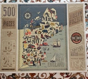 True South 500 Piece Jigsaw Puzzle Discover The States Series New England - Picture 1 of 6