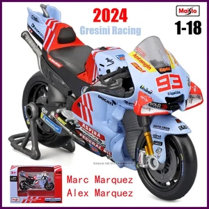 Maisto 1:18 2024 Gresini Racing MotoGP #93 Marc Marquez #73 Alex Marquez Casting - Bild 1 von 27