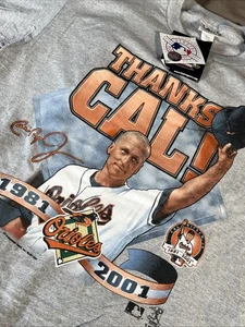 NWT Vintage Baltimore Orioles T Shirt Cal Ripken Jr. 1981-2001 Ironman HOF - Picture 1 of 13