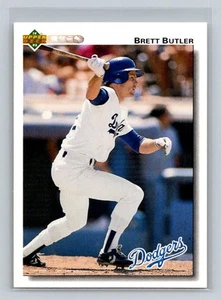 1992 Upper Deck #307 Brett Butler Los Angeles Dodgers Baseball Card - Picture 1 of 2
