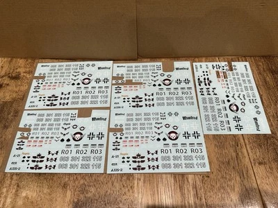 Dust Tactics 1947 Studio, juegos de calcomanías de 5 ejes, algunas calcomanías eliminadas, ver fotos Foto 1 de 4