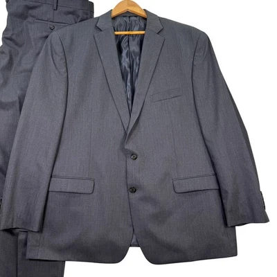 NUEVO Traje Ralph Lauren RRL Hombres 52R Gris Carbón Lana 2 Botones Blazer Pantalones 48x31 Foto 1 de 4