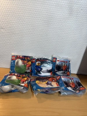 Lot Of 6 2004 McDonald Lego Sports Toys Soccer Hockey Basketball Snowboard New - Image 1 of 4