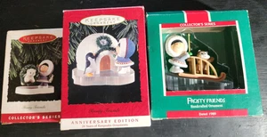 Hallmark Keepsake Ornaments 3 Frosty Friends 1994, 1993, 1989  Christmas In Box - Picture 1 of 4