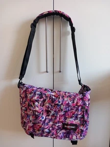 Eastpak Umhängetasche Schultertasche Groß Pink Blumen - Bild 1 von 2