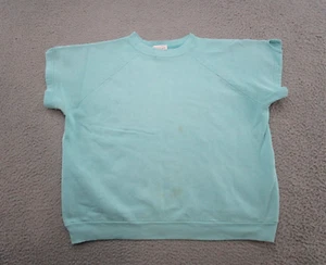 Sudadera Raglán De Colección Oakbrook Manga Corta Azul Hecha en EE. UU. Talla XL LEER - Imagen 1 de 11
