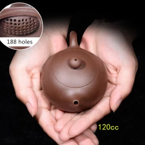 Olla de té con marca de 4 oz Real Yixing Zisha Xishi Pot infusor original en forma de bola de mineral - Imagen 1 de 9