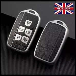 Silver Key Cover For Jaguar XE XF XFR XJ XJL F PACE F TYPE Case Remote Fob TL45* - Picture 1 of 6