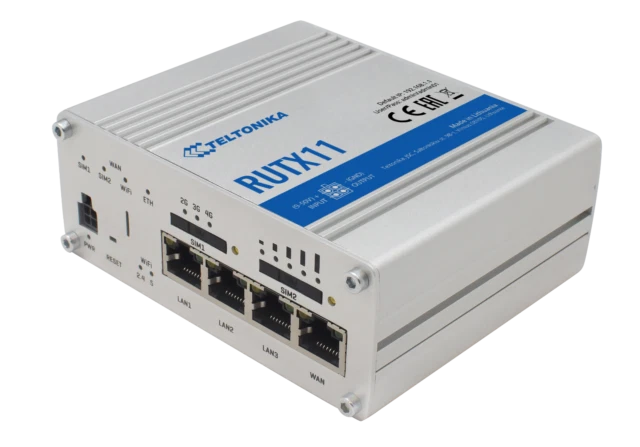 TELTONIKA RUTX11 Dual-SIM Gigabit Ethernet Bluetooth Cellular 4G LTE Router - Image 1 of 1