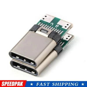 6x USB 3.1 Type C Male DIY Solder Cables Plug Connector J9K Attached Socket U3X5 - Zdjęcie 1 z 6