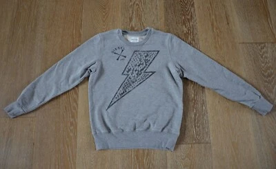 Moletom Diesel masculino cinza raio parafuso terry francês tamanho G em excelente estado usado - Imagem 1 de 4