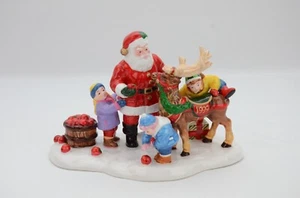 Department 56 The Original Snow Village Santa Comes to Town 1999 Pre-Owned - Picture 1 of 10