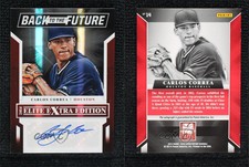 2014 Elite Extra Edition Back to the Future Signatures /15 Carlos Correa Auto